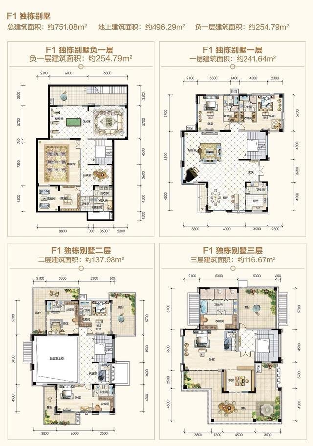 2㎡户型图如下:五期产品云墅在售建面约251-312㎡独栋别墅,大花园290