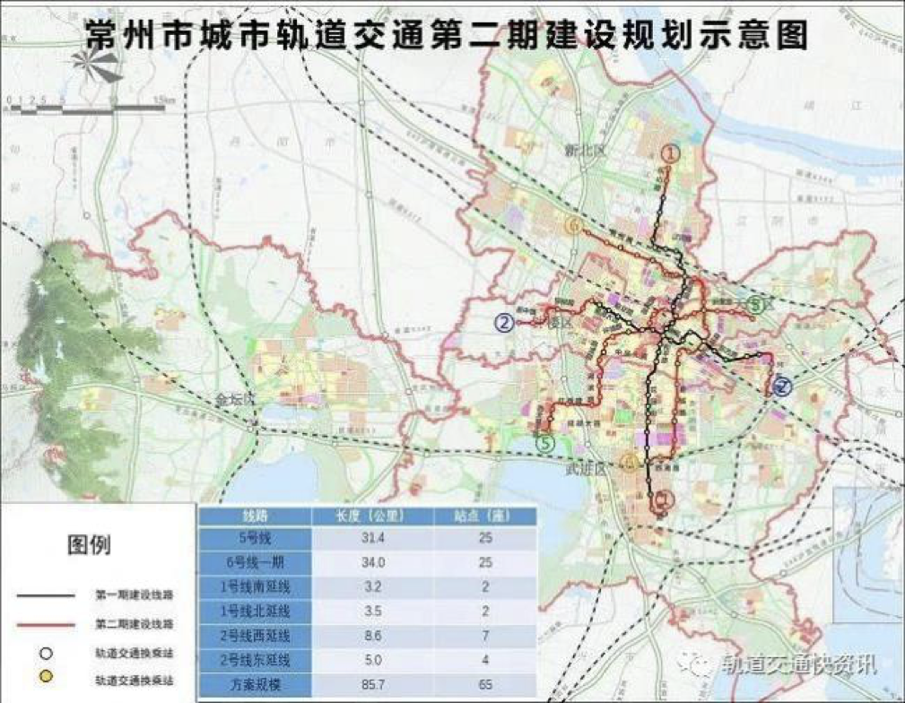 常州城建二期规划意见征询未来将会有两条地铁经过武进