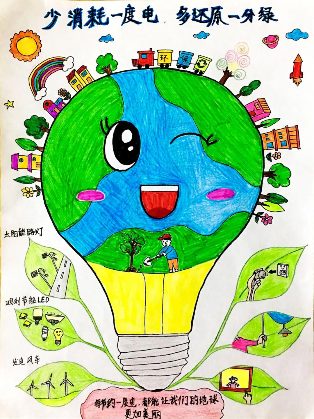 2017(获奖）儿童环保绘画大赛|插画|儿童插画|少儿美术作品 - 原创作品 - 站酷 (ZCOOL)
