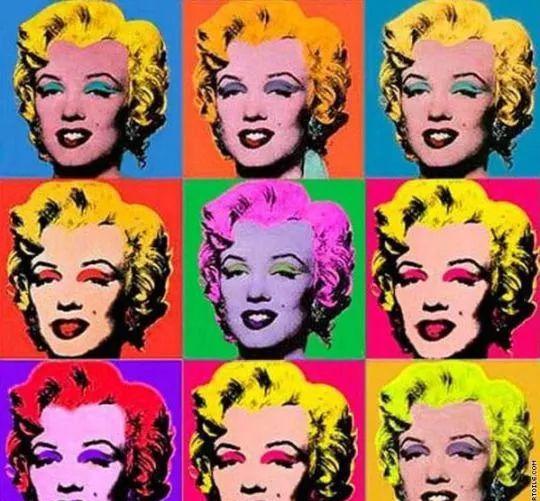 《玛丽莲·梦露双联画》--andy warhol