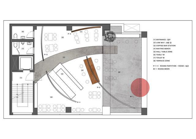 平面图项目信息——项目名称:cuore espresso 咖啡店设计团队:design