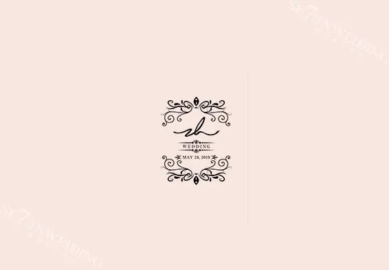 婚礼logo贯穿了婚礼整个流程怎么可以不用心