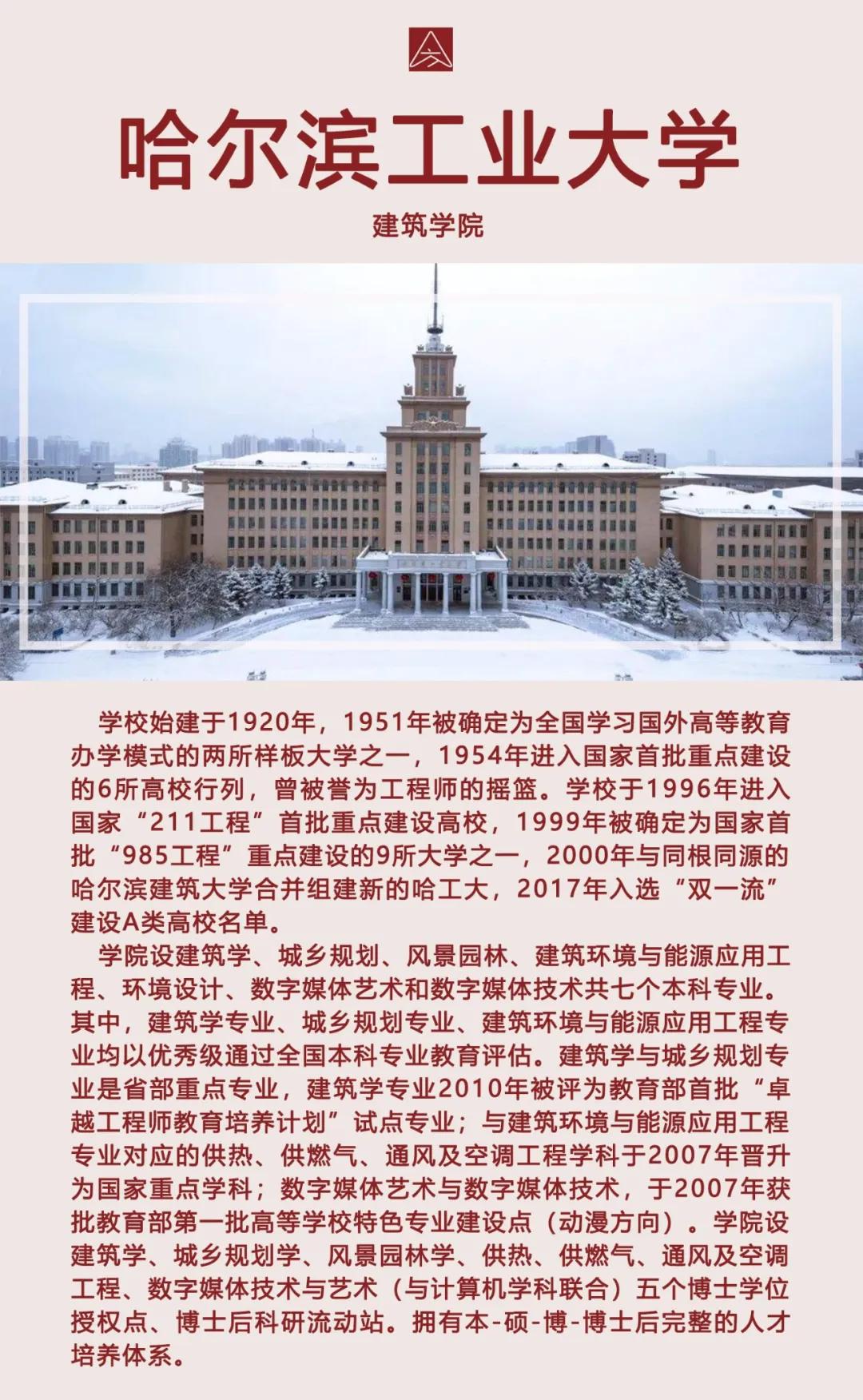 择校指南 | 哈尔滨工业大学2020届研究生招生专业目录