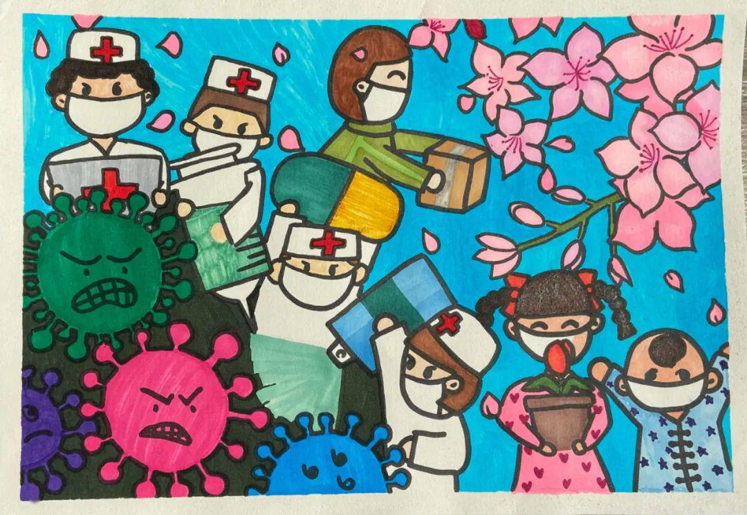"恒丰银行杯"嘉兴市"我心中的抗疫英雄"青少年书画大赛获奖作品展(二