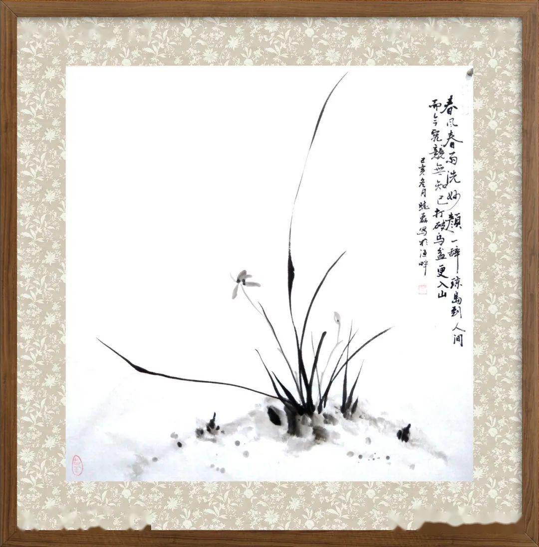 都知道国画重在神似,在对兰花的描写中同样着意于兰花的神韵与秉性