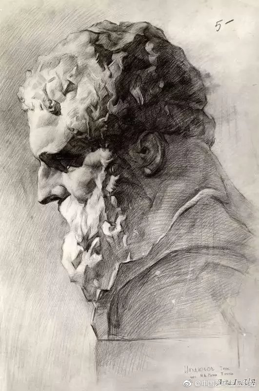 经典素描石膏像作品赏析 美术艺术生可以收藏起来