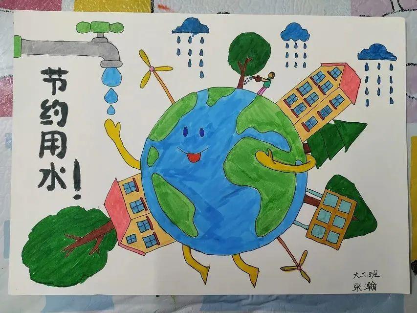 学校热点1 | 青村幼儿园:节约每滴水,绘出幸福河_节水