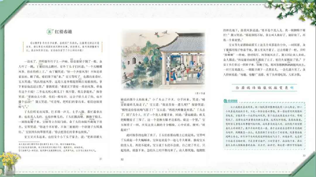 【学生优秀思维导图作业展示】《红楼春趣》思维导图