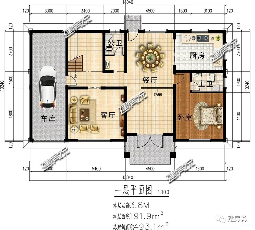 农村图纸设计如此气派的别墅拥有一栋在老家谁还敢小瞧你
