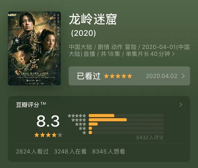 《龙岭迷窟》豆瓣8.3，评分本可以更高，观众嘲
