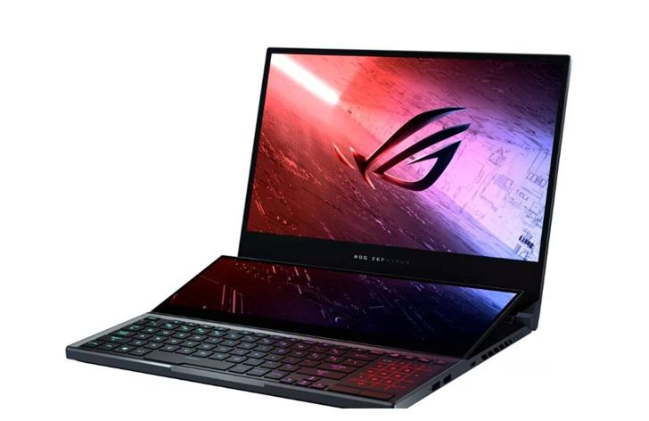 华硕发布炫酷rog zephyrus duo 15双屏win10笔记本电脑