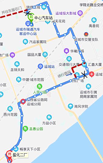 运城10路公交车路线图,运城25路公交车线路图 运城9条公交线路因道路施工临时调整