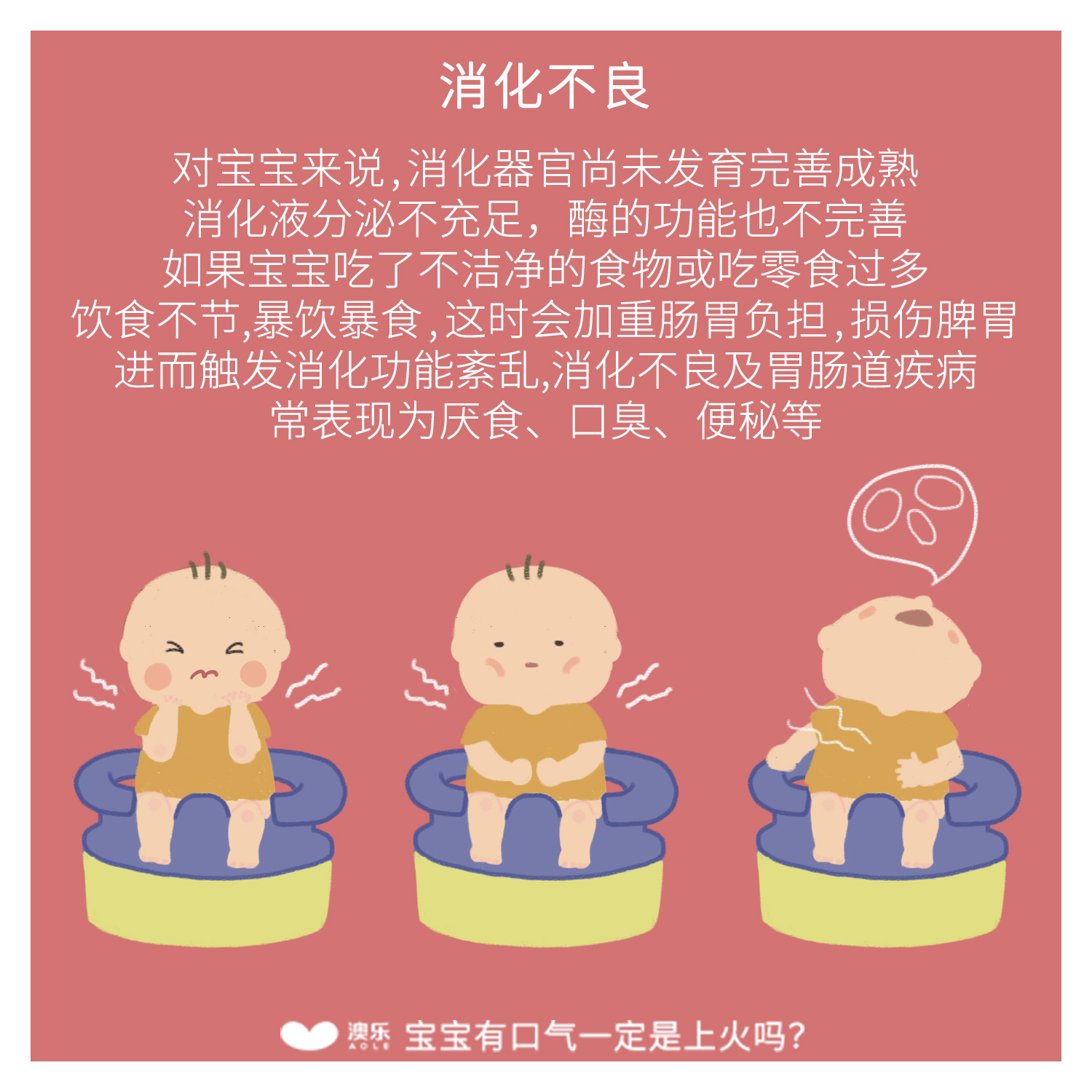 『宝宝』口气大，一定是上火吗？澳乐：宝宝口气臭