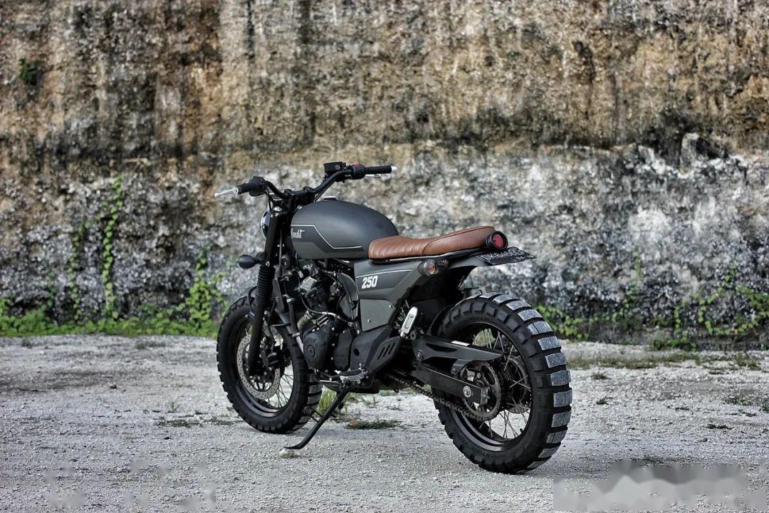 铃木gw250改装,gw250改装圆灯 高丸攀爬者suzukigw250scrambler每日一车