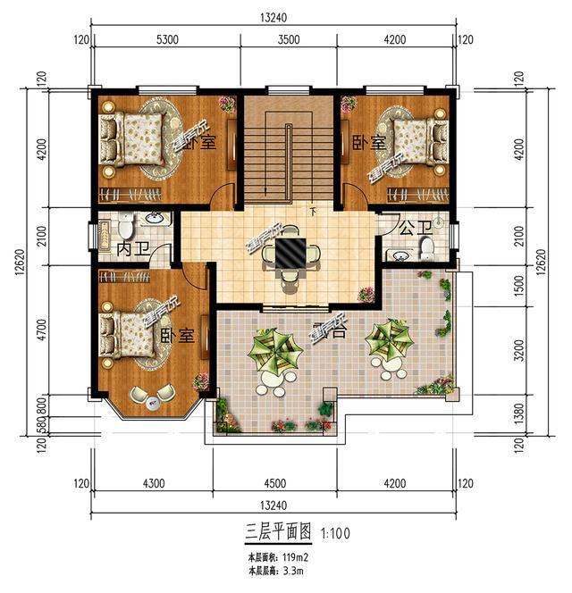 62米,占地面积150平方米,建筑面积419平方米,建筑高度13.767米.