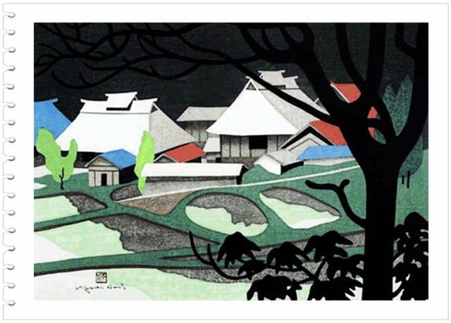 日本近代版画大师斋藤清的风景版画欣赏