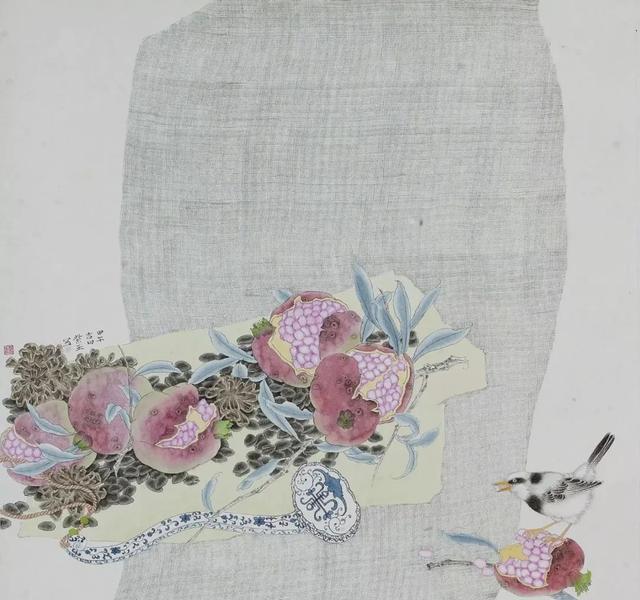 「津门网」李紫玉唯美细腻的花鸟画作品_工笔画