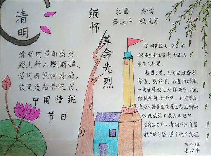 【清明祭英烈 画笔寄哀思】新乐市东长寿学校开展清明