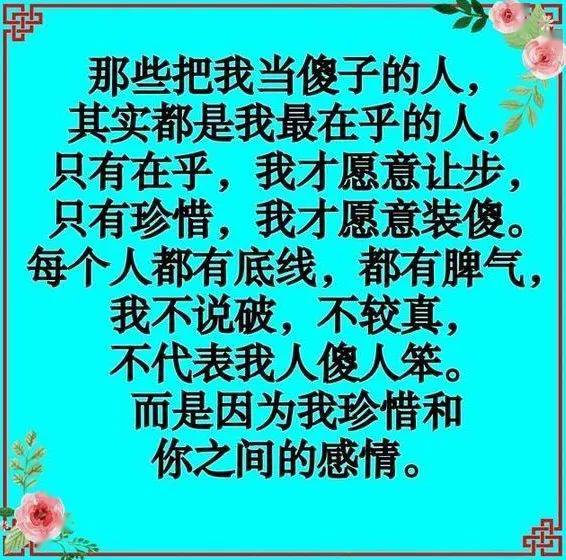 送给把我当傻子的人