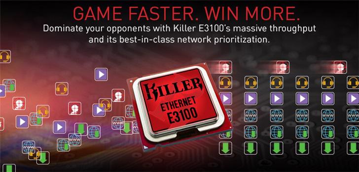 KillerE3100系列2.5Gbps网卡发布，大幅降低游戏延迟