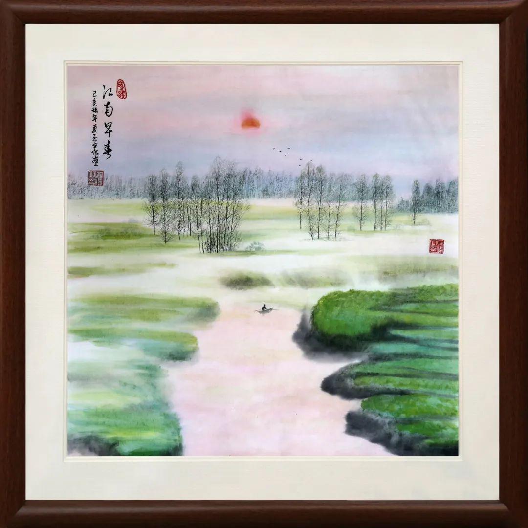 国画《江南早春》