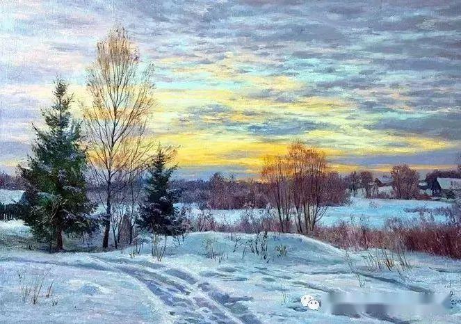 俄罗斯画家布鲁西洛夫风景油画作品如诗如画美极了