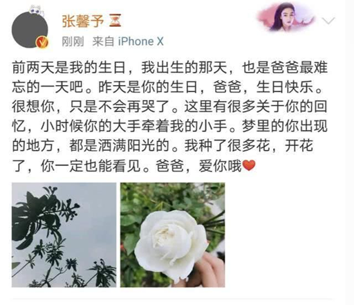 张馨予亲手做蛋糕为亡父庆生 父女情深令人感动 何捷