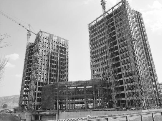 吕梁市区多个重点项目建设施工现场(图)