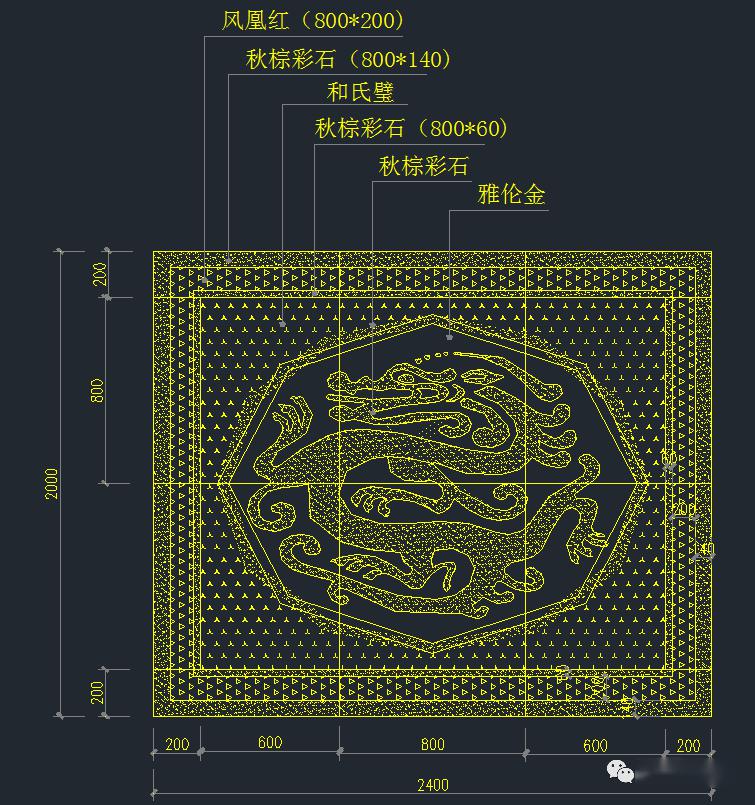 分享| 150款极具想象力的石材拼花cad设计图纸