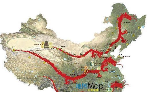 原创中国的"龙脉线"都经过了哪些地方,看看是否有你的家乡!图片