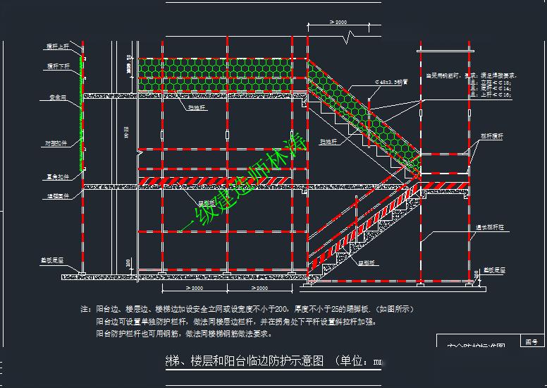 工地全套安全文明cad标准施工图丨基坑防护,安全通道防护,临边洞口