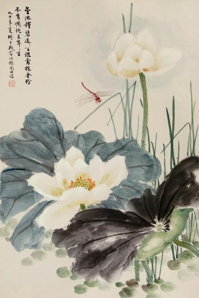 张守成的花鸟画，设色典雅，韵味十足 