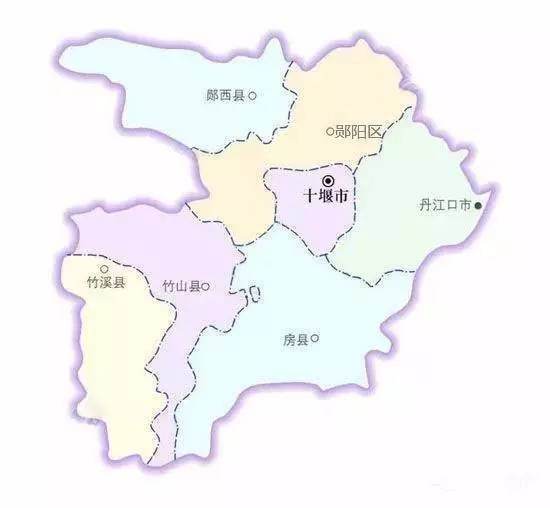 十堰市3区4县1市,城区面积排名,最大城区因水太多,调水给北京