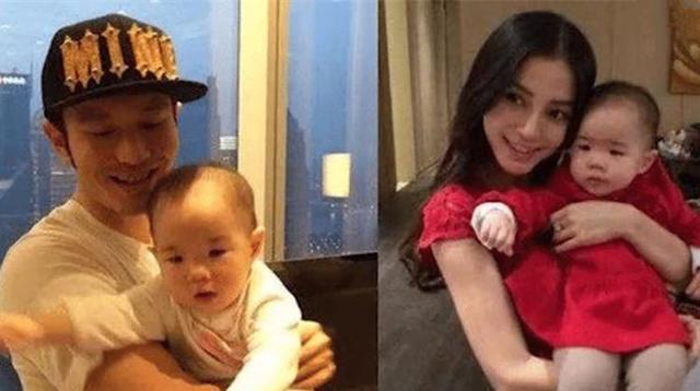 赵丽颖@遗传果然不说谎，是否整容很明显对比赵丽颖和angelbaby的宝宝