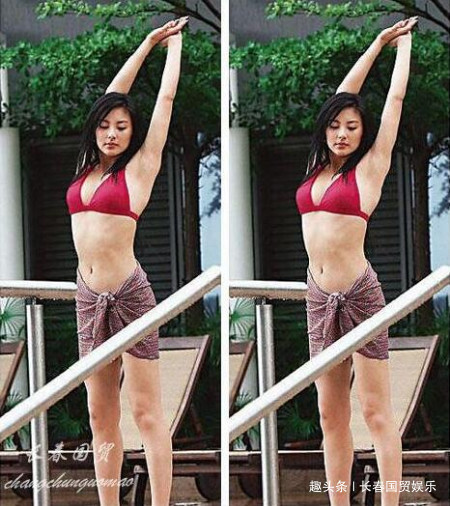 张雨绮泳装旧照曝光身材健美性感靓丽