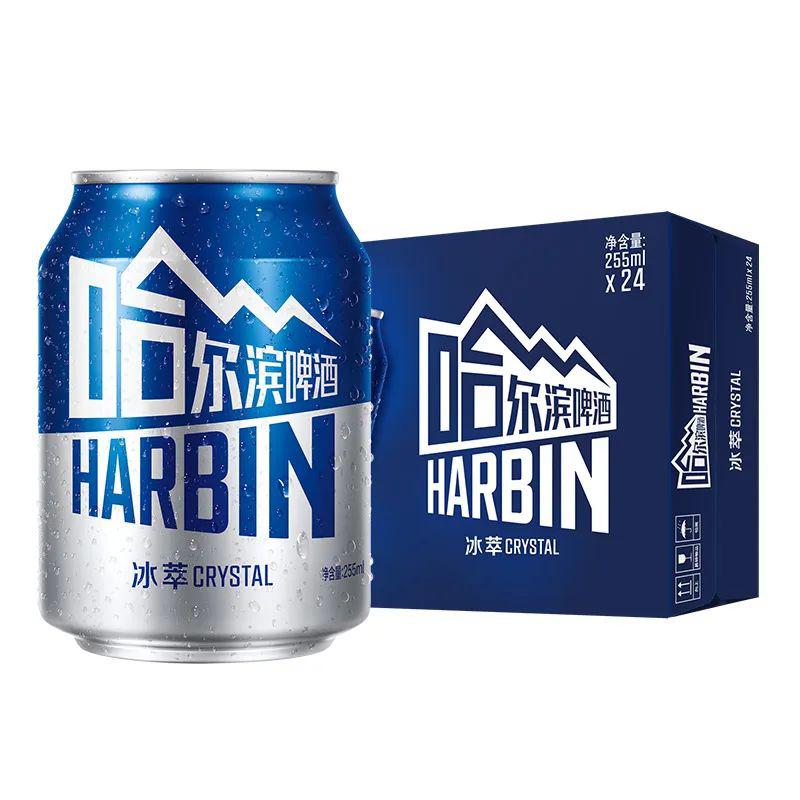 harbin beer/哈尔滨冰萃啤酒255ml*24  到手价 79.9 降前299 天猫