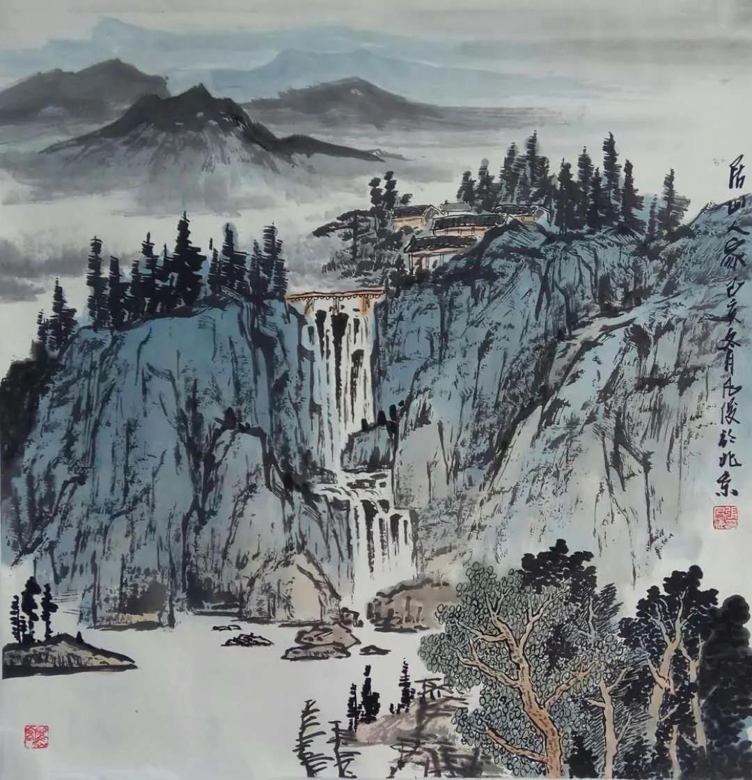 画家张凡俊:山水清音_山东泰山