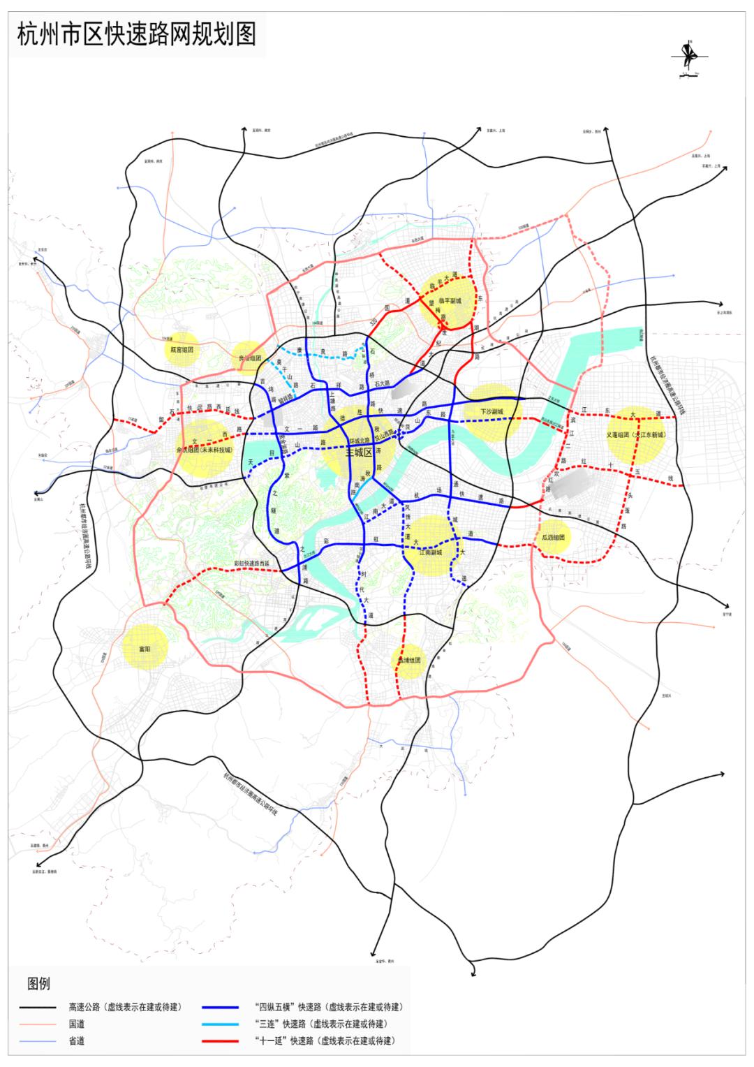 快速路将开工建设彭埠互通改建,时代大道南延,留石快速路西延(三墩