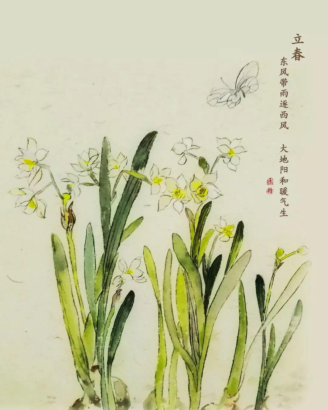 二十四节气诗配画,给孩子看看