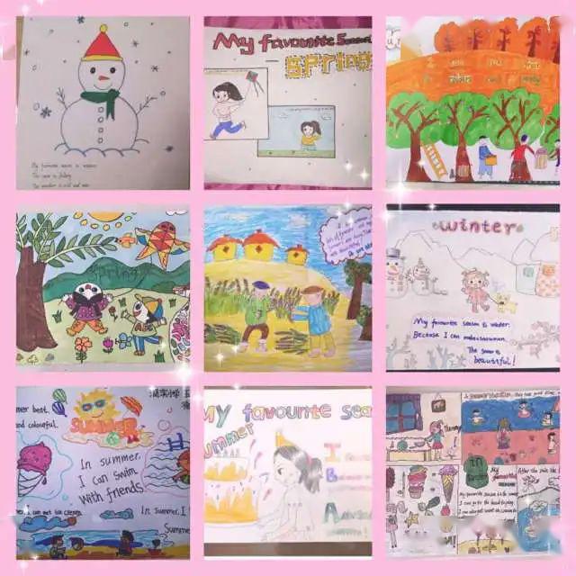 画一幅春光明媚 | 湖滨小学英语组开展线上绘写比赛活动