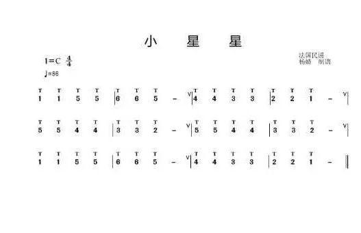 2,歌曲《小星星》1,复习中音fa,sol,la学习内容