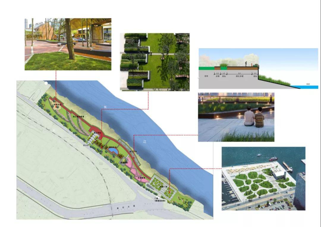 绿地率达 67% 西塞山区沿江小区改造—上窑码头江滩公园 工程 设计