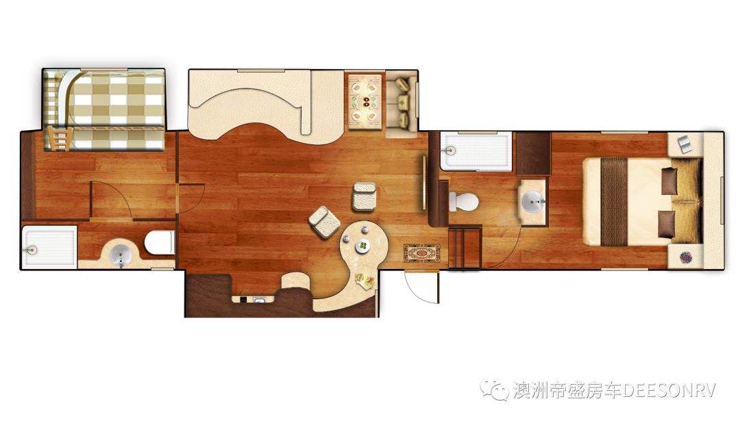 帝盛房车 12米五轮大house房车