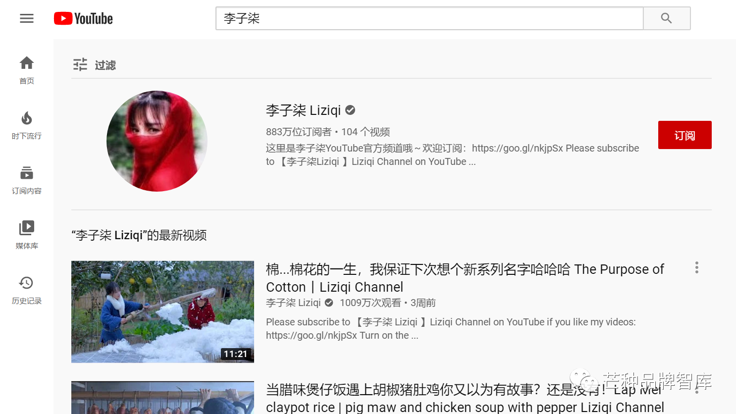 在世界最大视频网站youtube上拥有883万订阅者,单个视频超过一千万次