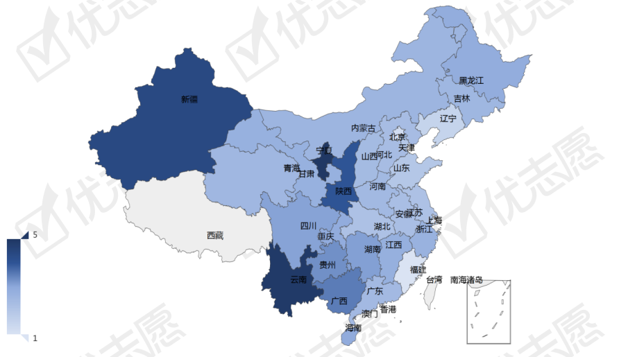 汉语言:热度上升,三个地区招生占比高中国语言文学类专业招生计划分析