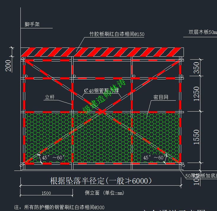 工地全套安全文明cad标准施工图丨基坑防护安全通道防护临边洞口防护