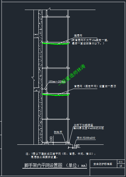 工地全套安全文明cad标准施工图丨基坑防护安全通道防护临边洞口防护