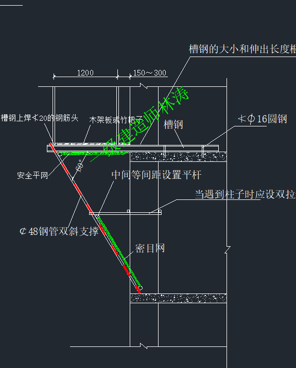 工地全套安全文明cad标准施工图丨基坑防护安全通道防护临边洞口防护