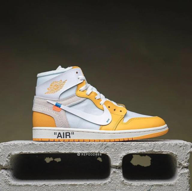 白黄ow x aj1 上脚照首次曝光!颜值太高了