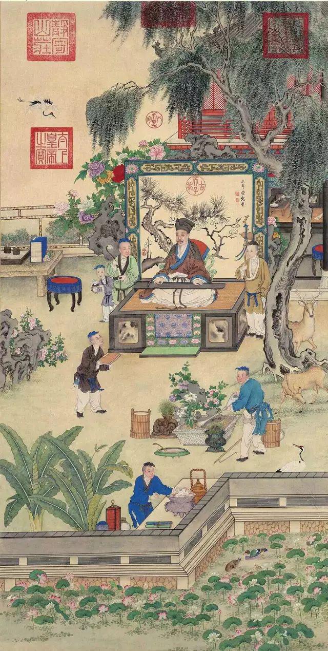 "红木品鉴":从清代古画看乾隆帝喜欢的家具风格